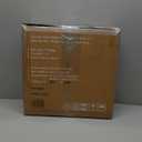 MH London Lydia Round Small End Table & Side Table Solid Wood, Walnut top with Black Metal Legs, Nightstand, 15.75"x15.75"x18"