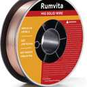 Mig Welding Wire - ER70S-6 .035"(0.9 mm)- 10 Pound Spool - Mild Steel MIG Solid Welding Wire,Low Splatter and High Levels of Deoxidizers 1PCS