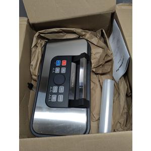 95Kpa Powerful Precision Pro Vacuum Sealer, with Double Heat Seal & Double Pump, EasyLock Handle, 10in1 Vacuum Sealer Machine for Food with Bags Storage, Builtin Cutter, Stainless Steel