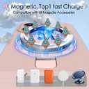 Mag-Ring Designed for iPhone 15 Pro Case, Liquid Silicone [Moisturizing Factor] Extreme Soft Slim Phone Case with Stand [Compatible with MagSafe] for iPhone 15Pro 6.1 inch Men Women, Light Pink