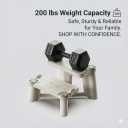 Kids Step Stool for Toddlers - Dual Height Potty Training Stool for Bathroom Sink & Kitchen, Non-Slip 2 Step Stool, Holds up to 200lbs, Sturdy Safety Helper for Kids (Gray White)