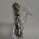 Hand Painted Mezuzah, Exquisite Enamel Mezuzah with Blue Crystal Accent (Green(regular))