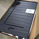 Keter Essential Shed 4x6 Resin Outdoor Storage Shed Ideal Storage for Patio Furniture, Garden Tools Bike Accessories, Beach Chairs and Lawn Mower, Black and White