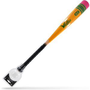 Victus Yardstick, Plastic Baseball Bat for Kids with Custom Plastic Ball, for Use on Turf or Grass, 2 5/8 Barrel and Soft Touch Grip, Lightweight Backyard Baseball Set, 27