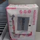 Doloowee 3-Level DIY Dollshouse for Girls with 7 Themed Rooms, 2 Dolls & 4 Dogs - Dolls House Toys with Slide, Furniture & Accessories for 4-8 Years Old