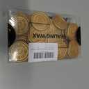 50Pcs Gold Letter O Adhesive Wax Seal Stickers, Hand-Made, No Need Seal Stamp, Tear and Use Wax Stickers for Wedding Invitations, Envelopes, Christmas Gift