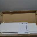 Furinno PASIR Book Shelf, 3-Tier Bookshelf, Bookcase, 9.7" x 23.7" x 31.5", for Living Room, Bedroom, Home Office, Plain White