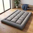 Japanese Floor Futon Mattress Twin Foldable Roll Up Sleep Pad for Guest