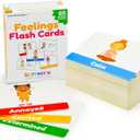 Emotion Cards for Kids, Feeling Cards Game | 60 Emotion & Feeling Flash Cards for Kids | Learn Feelings and Needs Cards | Teach Mixed Emotions & Emotional Intelligence Cards to Children & Toddlers
