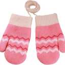 Baby Girls Knitted Winter Mitt Gloves Stretch Fleece Lined Gloves Cold Weather Warm Mittens 3T Baby Boy