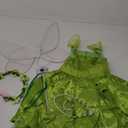 Fairy Costume for Girls Princess Dress with Wings and Accessories (5-6T, Green)