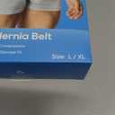 Hernia Belts for Men Inguinal, Hernia Support for Women and Men, Hernia Truss for Left or Right Side, Groin Belt, Adjustable Waist Strap with Removable Compression Pads (Large, Black)