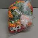 Geosar 16 Bundles Artificial Peonies Flowers Fake Silk Peony Bouquet Faux Peonies Flowers Bulk for Decoration Vase Floral Arrangements Wedding Party Table (Orange,Dark Red)