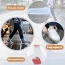 2 x 10 Pairs Waterproof Shoe Covers Thickened Disposable Plastic Non Slip Shoes Dustproof Water Proof Transparent Shoe Protectors Cover, Rain Shoe Covers for Women Men Outdoor