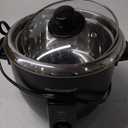 Elite Gourmet ERC006SS 6-Cup Electric Rice Cooker with 304 Surgical Grade Stainless Steel Inner Pot, Makes Soups, Stews, Porridges, Grains and Cereals, 6 cup (3 cups uncooked), Black