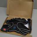 PHOEPET Reflective Dog Harness Large Breed Adjustable No Pull Vest with with Handle 2 Metal Rings 3 Buckles [Easy to Put on & Take Off](L, Black)