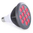 hooga Red Light Therapy Bulb, 660nm & 850nm Red & Near Infrared Light, 12 Dual-Chip LEDs, Targeted Light Bulb with Base & Braided Power Cord for Home Wellness Routine, HG24