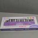 Keyboard Piano for Kids, BIGFUN 37 Keys Toddler Piano Multifunction Music Educational Instrument Toy, Electronic Kids Keyboard for 3-7 Year Old Girls and Boys (Purple)