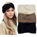 Huachi Winter Headbands for Women Ear Warmers, Warm Headbands for Women Winter Accessories, Cold Weather Headband Chunky Knit Head Bands Ear Warmers (Color Set 1)