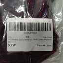WDIRARA Girl's Velvet Mesh Layered Bell Sleeve Party Elegant 3/4 Sleeve Short Dress (Burgundy) , Brans Size: 9Y