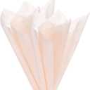 M METERXITY 38-Sheet Korean Cotton Wrapping Flower Paper, 11.8 Inch Waterproof Floral Wrapping Cotton Paper for Bouquets/Gift Packaging [Nude Pink]
