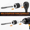 Tap Socket Set, 2pcs Tap Sockets With 1pc 3/8" Socket Adapter, Adjustable Taps Extractor Tool, Durable Threading-Tap Extractors for Taps Reamers Screw Extractors(COLOR:Black)