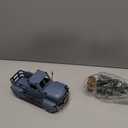 Blue Truck Decor Metal Small Cute Farm Car Decor Vintage Tree Flowers Handcrafted Decor Blue Metal Car Gift Boxes Pickup Truck Model