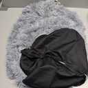 Faux Fur Bean Bag Cover Without Filler Beanbag Chair Pouf Bed Ottoman Puff Salon Christmas Deco Futon Sac 2.32ft x 2.32ft