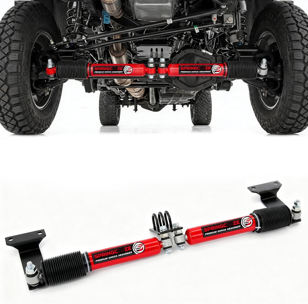 Dual Steering Stabilizer for 1999-2004 Ford F250/F350 Super Duty 4WD#8749030