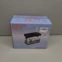 Fish Tank 2.4 Gallon Aquarium Kit with Humidifier 7-Color Auto-Looping 3 in 1 Quiet Pump with Filteration & Oxygenation & Circulation, Temperature Display, HD Glass (White)