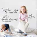 3 Sheets Motivational Wall Decor, Bless This Home Wall Decor, Inspirational Decals, Live,Love,Laugh, Bible Verses Wall Sticker Decorations for Living Room Family