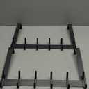 Over The Door Hooks, Door Hanger Hooks for Hanging, Over The Doors Towel Racks for Bathroom with 12 Coat Hook, Coat Rack Bathroom Accessories2 Pack, Black