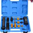 Fuel Injector Puller Removal Installer Kit, Compatible with Audi VW Skoda Seat 1.4 1.6 1.8 2.0 2.7 3.0 3.2 3.6 V6 4.2 V8 FSI TSI, Petrol Engines, with Carrying Case & Gloves