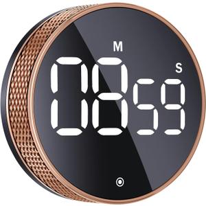 BlueSnail Kitchen Timer with LED Digital Display Smart Efficana for Home Classroom Gym Office, Volume and Brightness Adjustable Productivity Timer