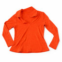 Women's Long Sleeve Deep V Neck T Shirts Slim Fit Going Out Y2k Tops 2026 Fashion Clothes, Red, M