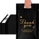 Thank You Poly Mailer with Handle, Waterproof and Tear-Resistant Shipping Bags for Clothing, 3mil Thick Strong Mailing Bags with Self-Seal, 10x13 Inch 100 PCS.