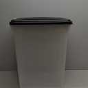 IRIS USA Dog Food Storage Container, Up to 50 Pounds, Attachable Wheels, For Dog Cat Bird and Other Pet Food Storage Bin, Keep Fresh, Easy Mobility - Made in USA, Black (54 lbs)