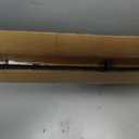 1" Curtain Rod Telescoping Single Drapery Rod 72-144 Inches, With Square Heavy Duty Aluminum Alloy Finials, Matte Black
