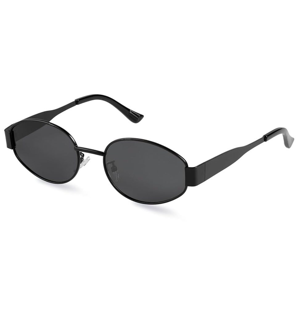 livho 2025 Trendy Oval Sunglasses - Stylish Polarized Shades for Everyday - Retro Metal Frames