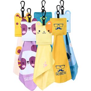 SEIBER Glasses Cleaning Cloth,Microfiber Cleaning Cloths,Eyeglasses Clean Cloths,Glass Cleaning Cloths for Glasses Sunglasses Eyeglasses Lens Camera Cell Phone Screens (6 Pack)