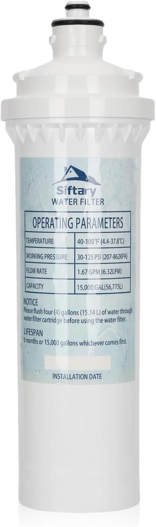 Oceanloch-m Water Filter Replacement for C Pure Oceanloch-m Filtration System, 1 Micron Rating, 1.67 GPM Flow Rate Twist-In Chlorine Filter Compatible with Everpure H-300+M, H-300, H-200(1 PACK)