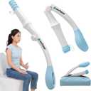 Foldable Toilet Aid, 15.6 Long Comfort Wipe Wand Bottom Buddy Toilet Self Tissue Aids for Toileting, Self Help Wipe Butt for Overweight Limited Mobility,Elderly, Pregnancy