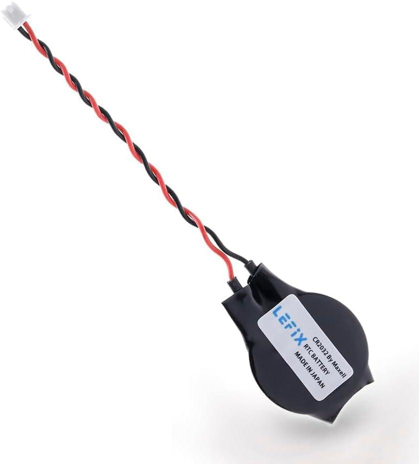 LeFix CMOS Battery RTC Battery CR2032 Compatible with DELL D830 E6530 N4050 E7270;for HP CQ41 8440p G4;for ASUS S56 X611;for Samsung R467 R458,Black