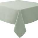 Biscaynebay Square Tablecloth 54x54 Inch-Sage Card Fabric Table Cover-Small Folding Tablecloths Linen Water Resistant Washable for Kitchen Dining Picnic Patio Outdoor Party Restaurant Tables
