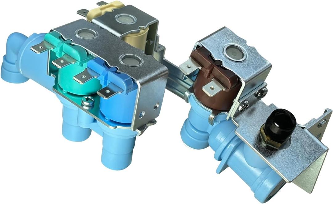 242253002 Refrigerator Water Inlet Valve for Frigidaire Kenmore Crosley Electrolux Ikea White-Westinghouse, Replace 242102201 2689640 AP5669874 PS7321353 EAP7321353