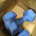 15 LB Light Blue Neoprene Dumbbell Set of 2 – Non-Slip Hexagon Hand Weights for Home Fitness & Workout