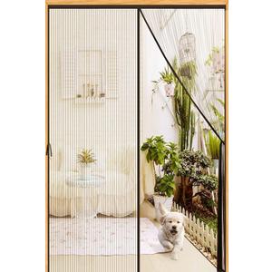 Magnetic Screen Door-Fit 34x82inch Door-Screen Door Itself Size 36x84inch-Screen Door Mesh Keeps Bugs Mosquito Out - Screen Door Magnet for Interior Door Patio Outdoor Gym Crafts Sun House, Black