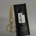 Gold Scissors for Office Multipurpose Stylish: 7 inch - Comfort Grip - Stainless Steel - Scissors with Home - School - for Cutting Paper - Open Envelopes - Cut Tape (Gold Scissors for Office)