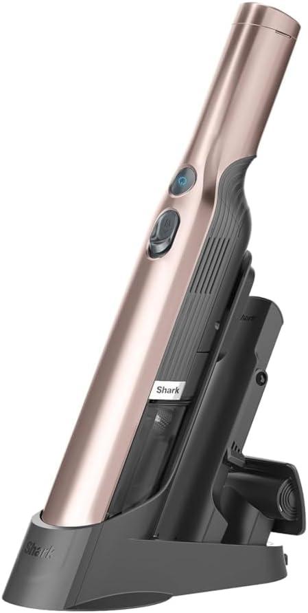 Cordless Stick Vacuum Cleaner, Rechargeable Handheld Vacuum with Charging Base (Rose Gold)