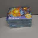 3 x 300 Piece Puzzles for Adults,Cool Solar and MoonPuzzle for Adults Kids Seniors,Recycled Cardboard Unique Flowers Puzzle 300 Piece,Challenging Family Game Great Gift for Family Friends,20.5 x 15 in